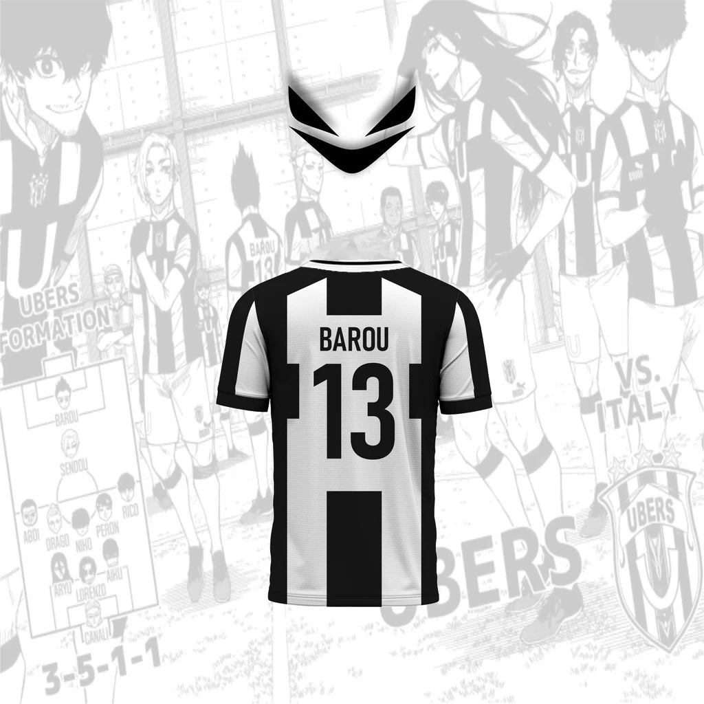 Summer 3D Printing Futsal & Football Motif VL Replika Anime Ubers Blue Lock Full Print Cosplay T-Shirt Kids Adults Tops Clothing